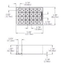 STORAGE PLT 24 WELL 10ML SQ PYR PP 25/CS