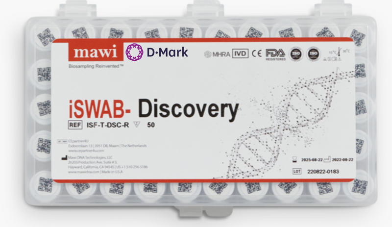 iSWAB-Discovery Human DNA Collection  Tube Rack, 400ul x 50