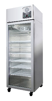 Upright, Mid-range Medical-grade Refrigerator Single Glass Door, +2°C (~) +8°C, 21.4 cu/ft