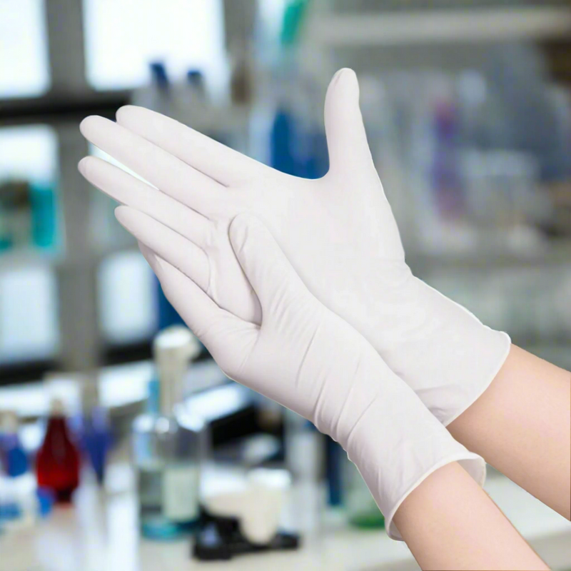 Nitrile Gloves, White, 2.5MIL P/F - XS 100 pc/bx, 10 bx/cs
