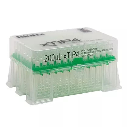 10-200µL, Rainin LTS & Biotix xPIPETTE compatible, Racked, Filtered, Low Retention, Pre-Sterilized, 10/PACK